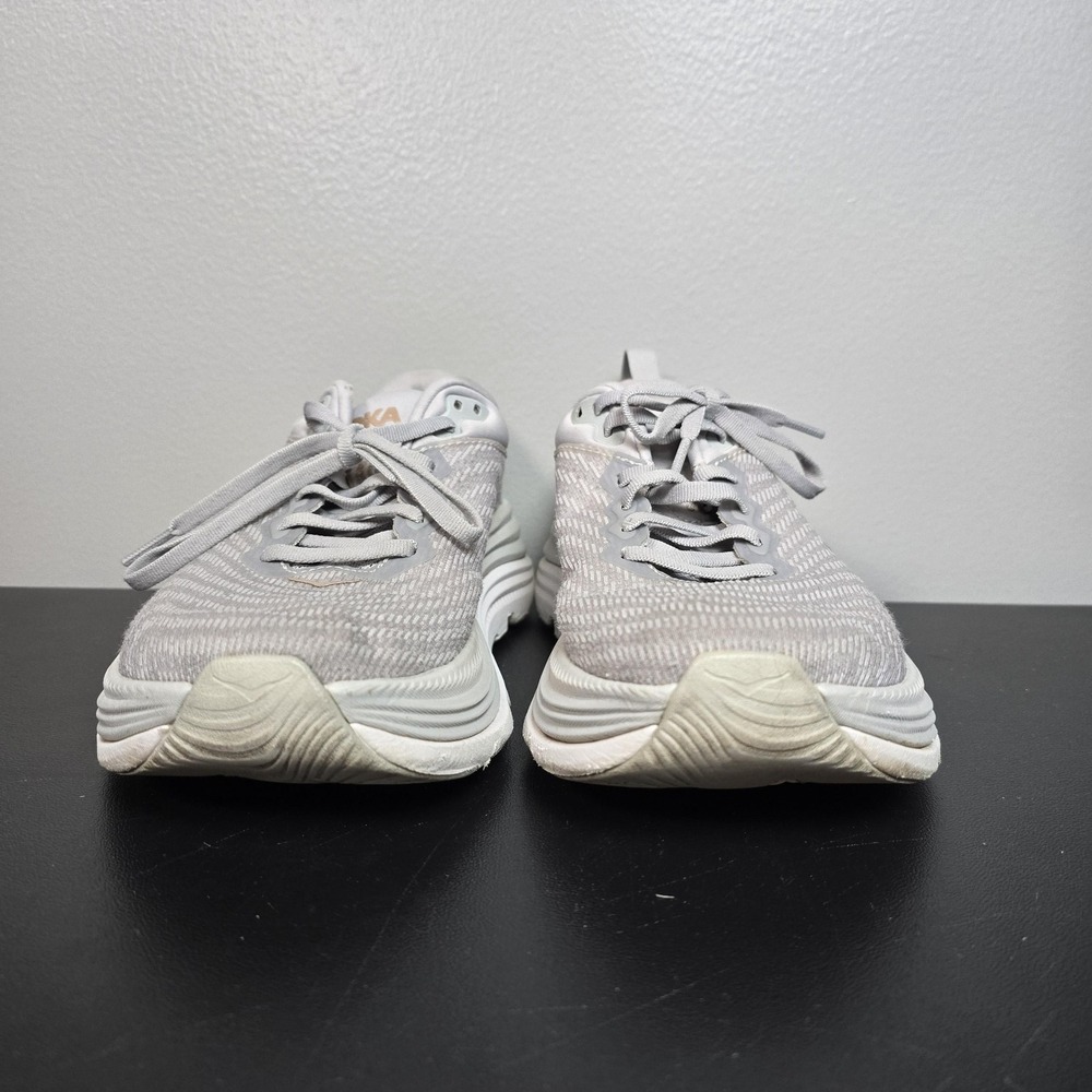 Hoka Shoes Womens Size 7B Gray Gaviota 5 Performance Running Athletic Sneakers - Picture 3 of 9